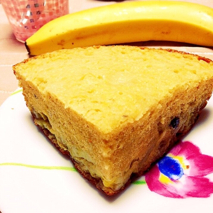 炊飯器でしっとりバナナケーキ♡